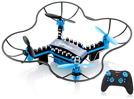Top Race DIY Drohne Bausteine 2,4 GHz Fernbedienung Drohne, bauen Sie es selbst und fliegen Sie, 54 Stück (TR-D5) ab 14 Jahren