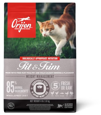 ORIJEN Fit & Trim Grain Free WHOLEPREY Dry Cat Food 4lb Bag