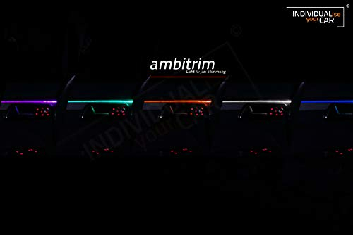 ambitrim® Ambiente Lichtleiste Ambientebeleuchtung (2x1m Türen, Rot)