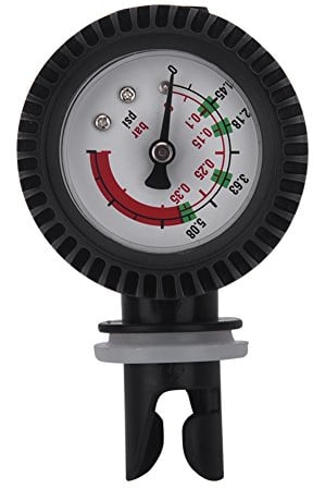 For Kayak Manometer - Kayak Barometer,Nylon Inflatable Boat Air Pressure Gauge Barometer Replacement For Kayak Raft Black