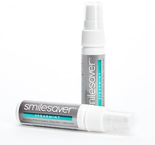 Smilesaver Cleaning Spray for Invisalign & Clear Aligners, 1 oz, Pack of 2