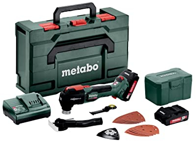 Metabo Akku-Multitool MT 18 LTX BL QSL (613088500) 18V 2x Li-Ion; Ladegerät SC 30; metaBOX 145 L, Art des Akkupacks: Li-Ion , Akkuspannung: 18 V, Akkukapazität: 2 x 2 Ah