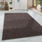 HomebyHome Teppich Wohnzimmer 120x170 cm Braun Einfarbig Meliert Design - Schlafzimmer Teppich Kurzflor Extra Weich Pflegeleicht Teppiche Waschbar für Küche Esszimmer - Carpet Living Room