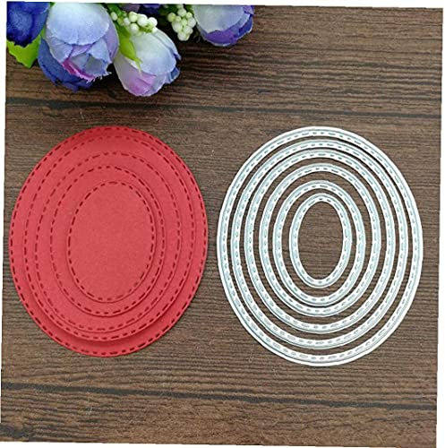 Zonster Oval Metallrahmen Cutting Embossing Stencils, DIY Craft Geätzte Schneiden Formen Für Karte, Die Scrapbooking Album