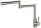 WPHH Grifo De Cocina, Moderno Grifo Mezclador para Fregadero De Cocina De Níquel Cepillado para Agua Fría Y Caliente, Grifo Extensible Plegable De Un Solo Orificio De Acero Inoxidable 304