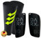 DARX® - Innovatives Schienbeinschoner Set - Leichter Schienbeinschoner I Spezial Schonerhalter - Perfekter Halt ohne Tape oder Klett für Kinder - Jugendliche - Erwachsene- M Grey