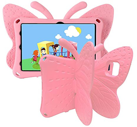 Galaxy Tab A8 Case for Kids, Tading Cute Butterfly Shockproof Drop Proof Protective Stand Cover Compatible with Samsung Galaxy Tab A8 10.5 (SM-X200/SM-X205/) Tablet - Pink