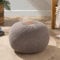 ENGLISH HOME Pouf Hocker, Rund Sitzpouf, Sitzhocker, Sitzpuff, Fußhocker, Strick Puff Hocker für Wohnzimmer, Schlafzimmer, Strickhocker Pouf, 37 x 50 cm, Braun