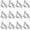 PINGEUI 12 Pack Stage Light Clamp, Aluminum Alloy Stage Lighting Clamp, Heavy Duty O Truss Clamp for DJ Lighting Par Lights Spot Lights, Fit for 48mm-52mm OD Pipe/Tube, Max Load 485 lbs