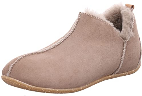 Rohde Damen geschlossener Hausschuh Lammfell Rivoli-D 6877, Größe:38 EU, Farbe:Beige
