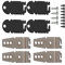RDEXP Silver and Black Dishwasher Mounting Brackets Replacement for Whirlpool
