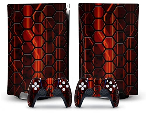 YANHAO Konsole ladestation Skin Für PS5 Skin Disc Edition Anime Console Und Controller Vinyl Cover Skins Wraps Für PS 5 Disc Version 30421 Skins Wraps Geschenk