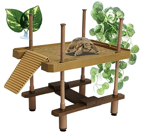 AFGSsm Plataforma para Tortugas de Agua, Rampa para Tortugas, Isla para Tortugas, Plataforma Flotante Tortugas
