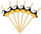 24 Stück Halloween-Papier-Trinkhalm, Kürbis, Schwarz-Orange, biologisch abbaubarer Papier-Trinkhalm für Halloween-Party, 5 Stile So Reinigen Sie Wiederverwendbare Strohhalme (C, One Size)