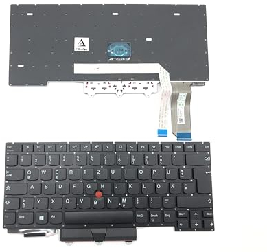 T-ProTek DEUTSCHE - Tastatur Schwarz mit Trackpoint kompatibel für Lenovo ThinkPad E14 Gen 2 (20T7)