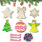 30pz Ciondoli Natalizi in Legno per Albero di Natale, Palline Angelo Legno Natale, Ornamenti Legno Natale Addobbi Decorazioni Legno Albero di Natale, con Spago Campanelli (A-6 Stili)