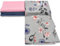 Virginia Tex baumwollstoff-Set 3 Stück 60 x 150 cm Tex Standard 100 in verschiedenen farben waffelpique-stoff und 2 x baumwollstoff meterware 100% baumwolle stoffe zum (Pink Flower)