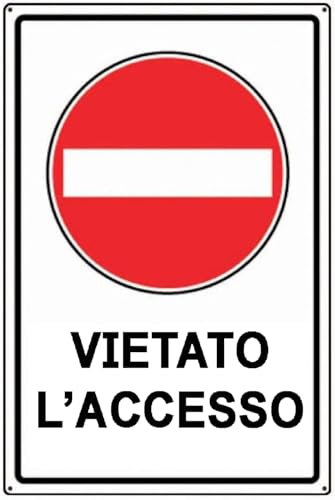 Kippen 9101 - Cartello Segnaletico in PVC - VIETATO L'ACCESSO