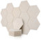 Rdutuok 12 Stück Akustik Panel,30x26x1cm Hexagon Akustik Absorber Schallschutzplatten Akustikpaneele Wand für Tonstudio, Büro,Studio und Wanddekoration (Kamel)