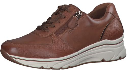 Tamaris Damen Low-Top Sneaker, Frauen Halbschuhe,Wechselfußbett,Turnschuhe,Laufschuhe,Freizeit,sportlich,Halbschuhe,Sportschuhe,Muscat,37 EU