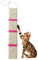 Cat Scratcher 17.7x3.2x0.7 Inch Hanging Cat Scratching Board Vertical Cat Scratching Mat with Hanging Rope Scratch Pad for Indoor Cats Random Color Scratching Pads
