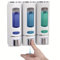 3 in 1 Chamber Shampoo and Conditioner Dispenser for Shower Wall Mounted Shower Pump Dispenser, Lotion Soap Shower Dispenser for Kitchen Bathroom Home Hotels, 400ml