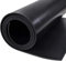 MYOYAY Tapis de sol en caoutchouc lisse en néoprène solide imperméable et antidérapant - Rouleaux de caoutchouc noir multifonction (3 mm, 100 x 200 cm)