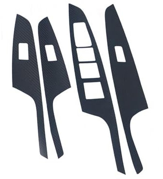 Interieurleisten Trim 4 Stück Auto Styling Carbon Faser Aufkleber Für Hyundai Für Tucson 2015 2016 2017 2018 Zubehör Windows Lifter Control Button Panel Auto Styling Zierleisten