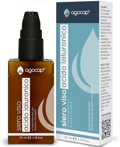 Hyaluronsäure für das Gesicht - Gesichtsserum mit Vitamin C, Retinol für das Gesicht und Vitamin D. Gesichtsserum Hyaluronsäure, Anti-Falten 50 ml, ideal für Ihre Hautpflege. Reine Hyaluronsäure