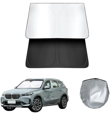 ASZSK Parasol Parabrisas para BMW X1 U11/X1 F48 2016-2024 2025, con Bolsa de Almacenamiento, Bloqueo UV, Aislamiento térmico