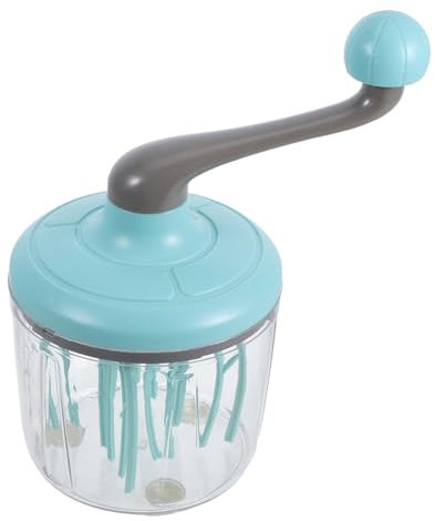 COLLBATH Frusta Manuale Per Uova Portatile in Acciaio Resistente Utensile Da Cucina Per Montare Panna e Sbattere Albumi Miscelatore a Mano Efficiente Per Cucina Domestica