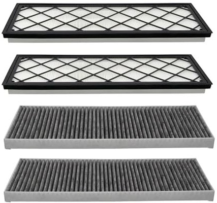 4PCS Cabin Air Filter HEPA,Compatible for Tesla, Model Y Air Intake Filter Replacement with Carbon 2020-2023 ModelY Accessories.