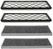 4PCS Cabin Air Filter HEPA,Compatible for Tesla, Model Y Air Intake Filter Replacement with Carbon 2020-2023 ModelY Accessories.