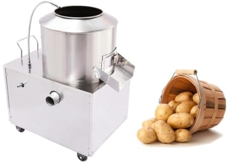 Máquina peladora de patatas automática comercial | Pelador eléctrico de 1500 W y lavadora para uso profesional en cocina