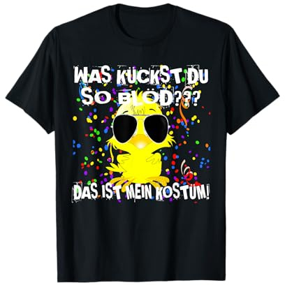 Karnevalkostüm Ersatz lustig Spruch was guckst du blöd Ente T-Shirt