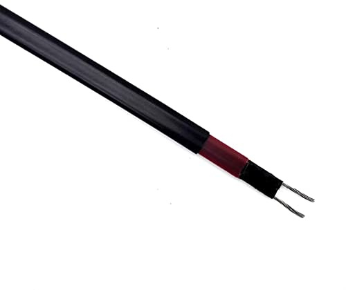 Heizungskabel, Selbstregulierendes Heizkabel DC 12V-48V Frostschutz Schwarz 1-50m(24v,2 meters)