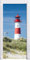 Stil.Zeit Möbel Leuchtturm hinter Dünen als Türtapete, Format: 200x90cm, Türbild, Türaufkleber, Tür Deko, Türsticker