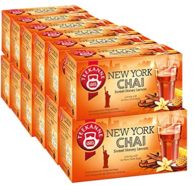 Teekanne NEW YORK CHAI Sweet Honey Lemon 12er Pack