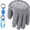 TOPIND Angelhandschuhe Jagdhandschuhe Wasserdicht Anti-Schnitt Handschuh PE Draht gewebt Latex Fisch Fang Handschuhe mit Magnet Freigabe Angelkleidung M L XL