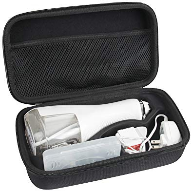 Hermitshell Travel Case for Waterpik WP-560EU / WP-562EU / WP-563EU Cordless Advanced Oral Irrigator Portable Water Flosser (Black), Black