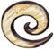 viva-adorno 1 Stück Dehnungsspirale zweifarbig Sono Holz Tamarinde handgeschnitzt Expander Taper Sichel Spirale Ohr Piercing 4-12mm WX7a, 8mm
