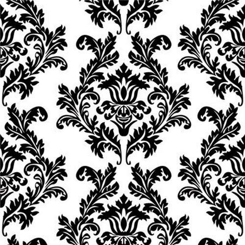 20 Servietten Royale Zeichen schwarz-weiß als Tischdeko für alle Festlichkeiten 33x33cm