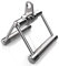 Cable Machine Attachments - Pull Down Rope Tricep Rope Straight Bar Stirrup Handle Row Handle Lat Pulldown Bar - Multigym Multi Home Gym Exercise Accessories Bars (Chrome Revolving Rowing Bar)
