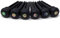 Crosby Slotted Pure Ebony Bridge Pins with Abalone Dot Inlay for 6 & 12 String Acoustic Guitar