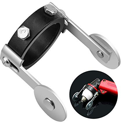 WEKON Plasma Schneidbrenner Rollenführung, Plasma Cutter Torch Metallrollenführungsrad mit zwei Schraubenpositionierung für P80 Cutter Schneidbrenner