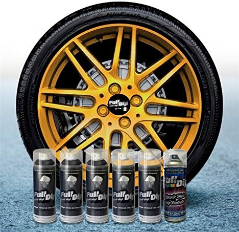 Sophisticauto Pack Full Dip Sprüfohlie 6X Gold Chrome Matte 400ml