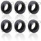 6x SET Einbaustrahler + GU10 für 230V schwarz Schwenkbar rund Einbau Spots Decken Strahler Leuchte Spots Deckenleuchte Lampe Einbauleuchte Einbaurahmen 104S-TP BK