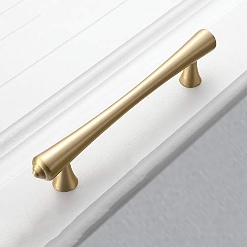 Massives Messing Möbelgriffe Bogengriffe Metall T Bar Stangengriff Gebürstet Kupfer Griffleiste Küche Türknopf Schrankgriffe Badzimmer Schubladegriffe Handgriff Rund Möbelbeschläge(Hole center 160mm)