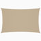 vidaXL Sonnensegel Wasserfest Sonnenschutz Windschutz Sonnendach UV Schutz Garten Terrasse Balkon Oxford-Gewebe Rechteckig 2x4,5m Beige