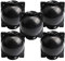 Yeehliny Pflanzenwurzel Verpflanzen Box Wiederverwendbare pflanzenwurzelbox Plant Rooting Ball, Plant Root Growing Box, Pflanzen Pfropfkasten für Gartenpfropfung Wurzelbildung 5PCS (Schwarz-12CM)